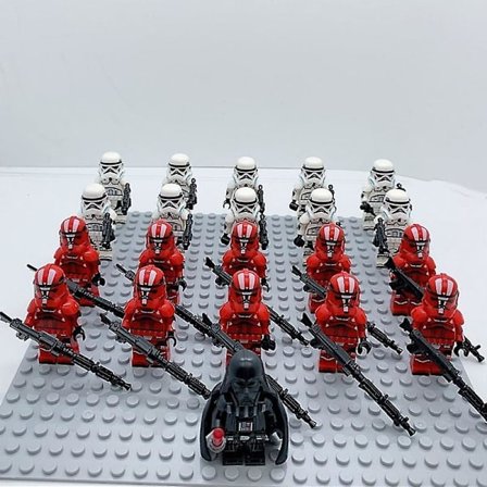 21pcs Star War Weapon Armor Building Block Set Minifigures