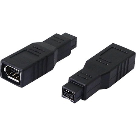 IEEE 1394 Typ FireWire 400 till 800 6-stifts Hona till 9-stifts Hane FW 800 Hane Adapter (2-pack)