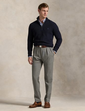 Polo Ralph Lauren 32/2 Cotton-Lsl-Plo - Navy - L