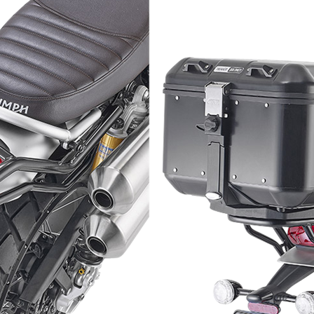 Befestigung Topbox Givi SR Monokey - Triumph Scrambler 1200 XC 2019-2023