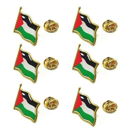 Yiluocd 3 kpl Palestiina Pin Palestiinan kansallislippu Rintaneula Maa Souvenir Puku Persoonallisuus Metalli Emali Rintaneula Korut Lahja Palestine 
