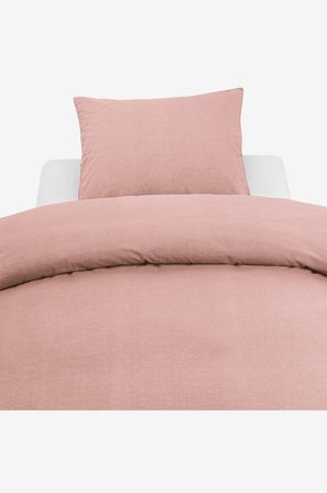 Borganäs of Sweden - 2-Dels Set Washed - Rosa - Påslakanset - 150X210 - Från Homeroom