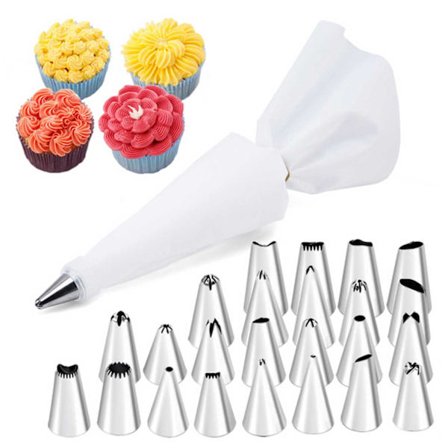 Tyllset - 24st Spritstyllar, Spritspåse Koppling - Cake Tool