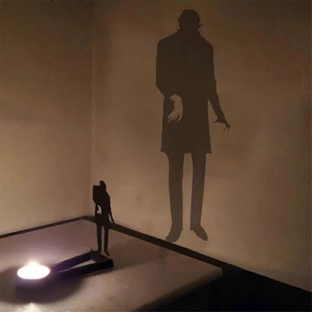 Nosferatu-kynttilänjalka, Halloween-kauhukynttilänjalka, teevalokynttilänheitin, juhlakoriste _OF