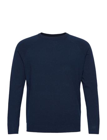 Onsmikkel 12 Soft Crew Raglan Knit Neulepaita Pyöreä Kaula-aukko Sininen ONLY & SONS