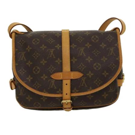 Louis Vuitton Vintage, Pre-owned Canvas louis-vuitton-bags Bruin, Dames, Maat:ONE Size
