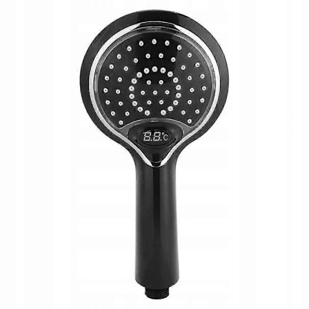 Duschmunstycke med tre färgade LED-lampor