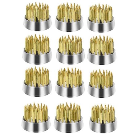 12 stk. Blomsterfrø, Kenzan Pin Frø Rund Messing Blomsterholder