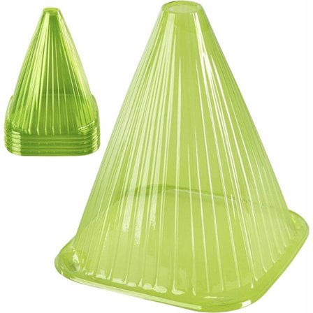 Pakke med 10 plantehatte Grøn plantebeskyttelse mod vejr og dyr PVC planteovertræk Plantebeskyttelsesovertræk