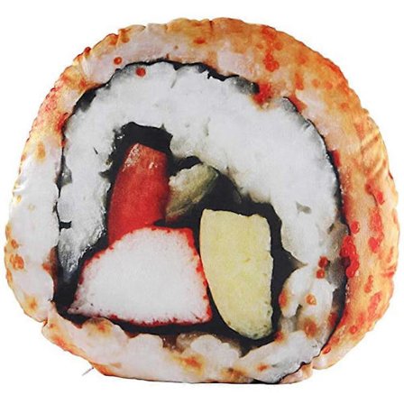 Sushi Roll Pute Morsom Pute Fylt Kastepute Dekorativ Pute for Seng Sofa Bil