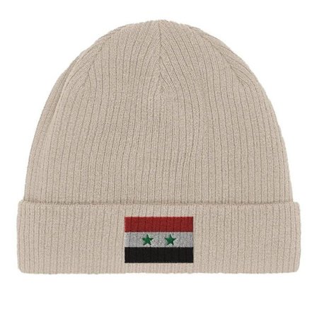 Bonnet Flagga Syrien i Beige