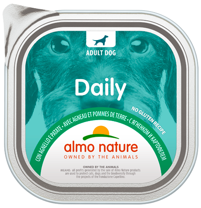 Almo Nature Daily Menù Cibo Umido Agnello/Patate Per Cani Adulti