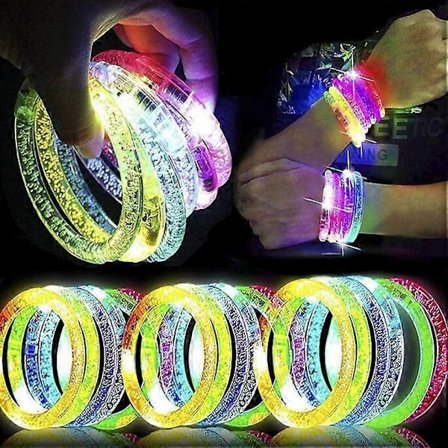 Självlysande LED Armband Party Leksaker Neon Party Tillbehör