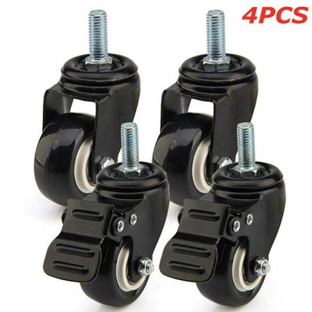 1/4 STK Gummi svingbare trinsehjul Møbler Hjul Hjul