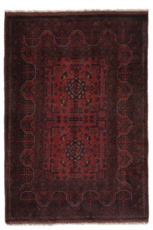 Afghan Khal Mohammadi Matta Orientalisk Svart/Mörkröd (Ull, Afghanistan)