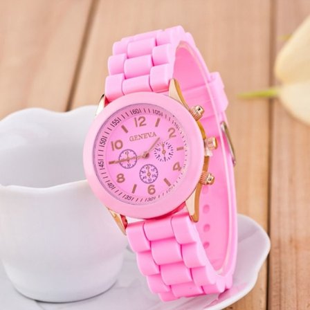 Quartz Armbåndsur Elektronisk Klokke ROSA