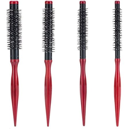 Hårruller Rund Børste Deigkam Rund Hårbørste For Alle Langt Kort Hår Styling Frisør Hjem Salong Rekvisita (4stk)