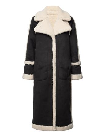 Objkhalesi Over D Coat .L Div Outerwear Coats Winter Coats Black Object