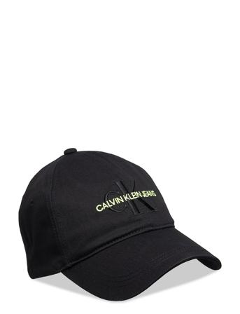 Monogram Cap Embro Accessories Headwear Caps Musta Calvin Klein