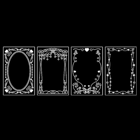 8 st/lot Husdjur Transparenta klistermärken Handkonto Materialpaket Diy Scrapbooking Journal Album Dekor