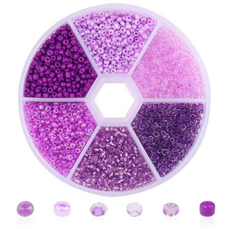 Diy Pärlmaterial Smycken Tillbehör 6 Färger Glas