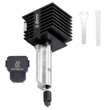 För A1 Hotend Kit Vaihtosuutin A1 Hotend A1 Mini Suutin Hot End Kokoonpano Karkaistu Tulostus 0,8 mm