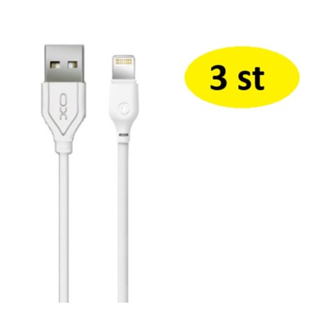 3 st Lightning-kabel 1 m för iPhone 12–14