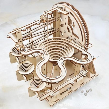 Gjør-det-selv pedagogisk leker barn's gaver håndlaget montert ballbane fysikk prinsipp selv montering materiale pakke