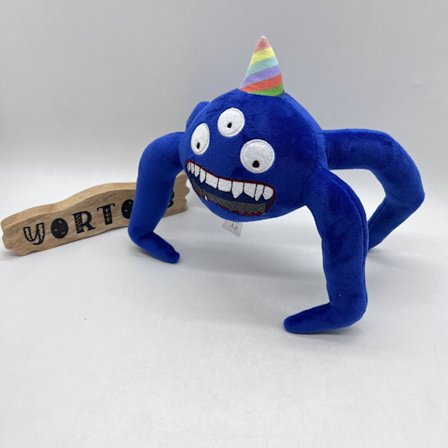 Garten of Banban Plysch Jumbo Josh mjukdjursdocka White black Blue2