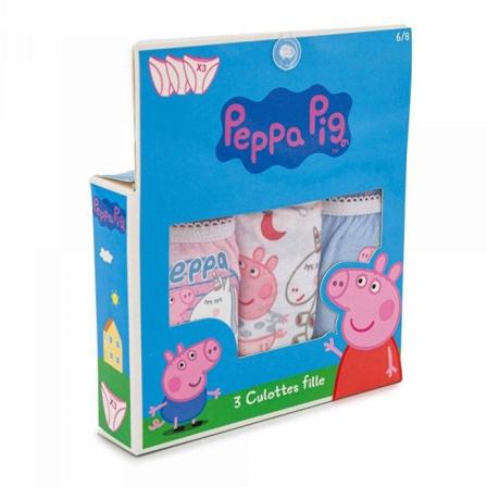 3 Par Trosor Greta Gris Ljusrosa/vit/ljusblå Multicolor 6/8 År Ca 116/122 Cl