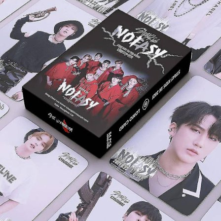 Stray Kids Lomo-kort 55 stk Stray Kids Noeasy Albumkort Minikort For Fans Stray Kids Merchandise Posterkort (svart) [DmS]