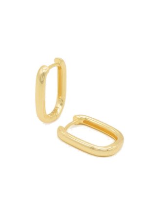 Petite Edge Hoops Gold