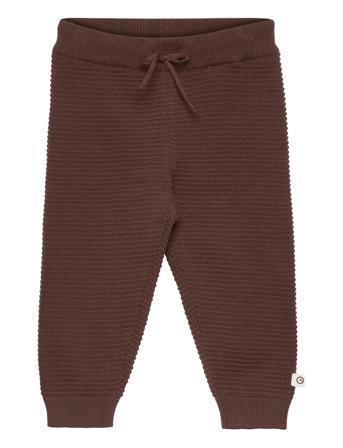 Knit String Pants Baby Brown Müsli By Green Cotton