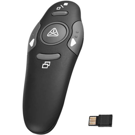 Fjernbetjening, 2.4GHz 60m² trådløs USB-præsentator, trådløs