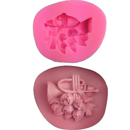 Kageforme Sax Tulipan Blomsterform Aromaterapi Gipsform 2 stk