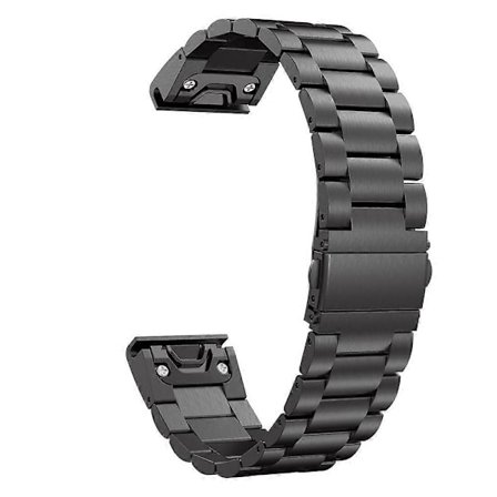 För Garmin Fenix 5 Metall Armband [DB]