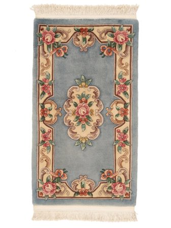 China 90 Line Rug Oriental Dark Grey/Brown (Wool, China)