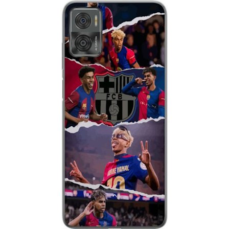 Kompatibelt Mobilskal till Motorola Moto E22i Yamal Fotboll Spelare Barcelona
