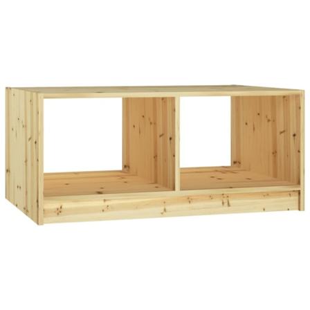 Vidaxl Soffbord 75x50x33,5 Cm Massivt Granträ Brun