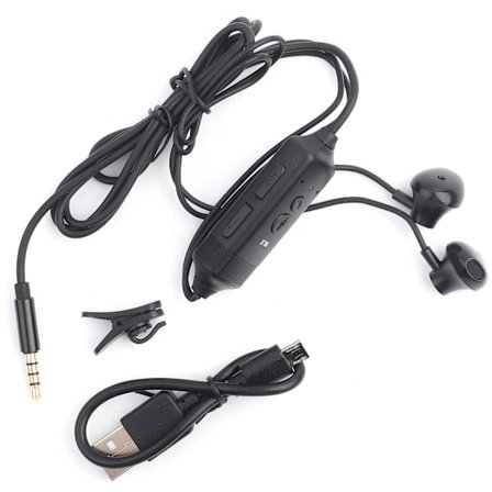 Öronproppar Mobiltelefon Samtalsinspelare Bluetooth Inear Inspelningshörlurar för iOS Svart