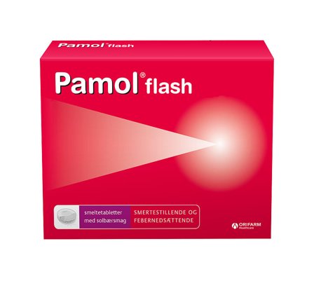 Pamol Flash Smeltetabletter 500 mg 8 stk, Medicin & Pleje, Smerter & Feber, Hovedpine