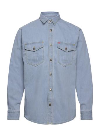 Enio Shirts Denim Shirts Blå HUGO*Betinget Tilbud