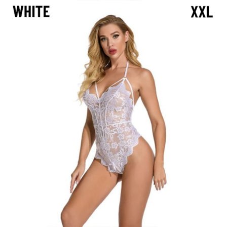 Lace Bodys Alusvaatteet Yöasut-Alusvaatteet WHITE XXL