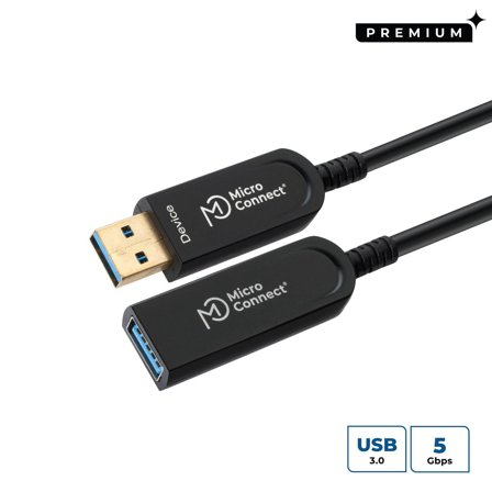 MicroConnect Premium - USB-forlengelseskabel - USB-type A til USB-type A - 20 m