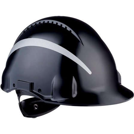 3M G3000 Skyddshjälm med reflexer Svart, Huvudskydd