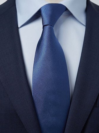 Blue Tie Plain