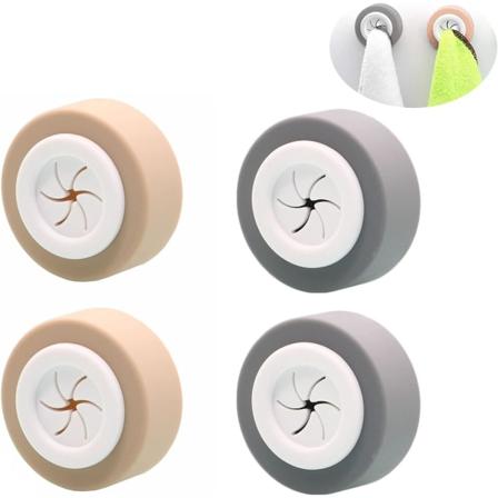 ABS Krok Selvklebende Håndkleholder Ingen Boring Rund Klips Kitch