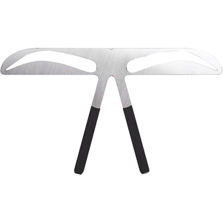 (stil 1) Ögonbrynsmallar i rostfritt stål Permanent ögonbrynslinjal Ögonbrynslinjal Mätverktyg Formmall