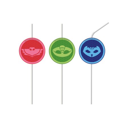 Sugrör 8 st pj masks sug rör barnkalas kalas party tillbehör