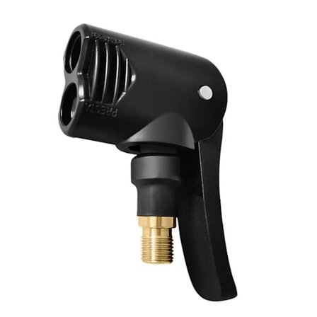 2-i-1 Pumpe Dyse Klips Tøm Bil Motorcykel Cykel Luft Chuck Inflator Oppustelig Pumpe Adapter Gevindforbindelse